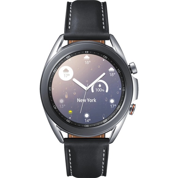 Samsung - Galaxy Watch3 Smartwatch 41mm Stainless LTE - Mystic Silver - Picture 1 of 6